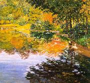 Clark, Kate Freeman Mill Pond- Moors Mill Sweden oil painting reproduction